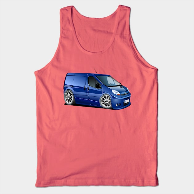 Cartoon van Tank Top by Mechanik